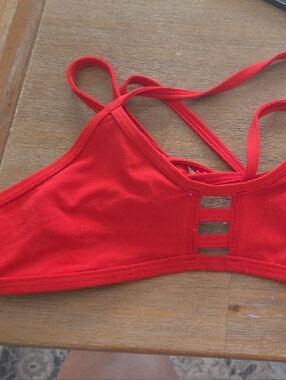Jolyn Clothing Red Women's Swim Top